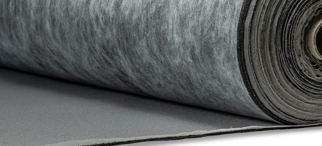 Laminating fabric grey 2 mm, width 150 cm